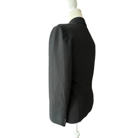 Vintage Cambridge Structured Black Single Button Blazer Women's Size 14 Career - Picture 2 of 10